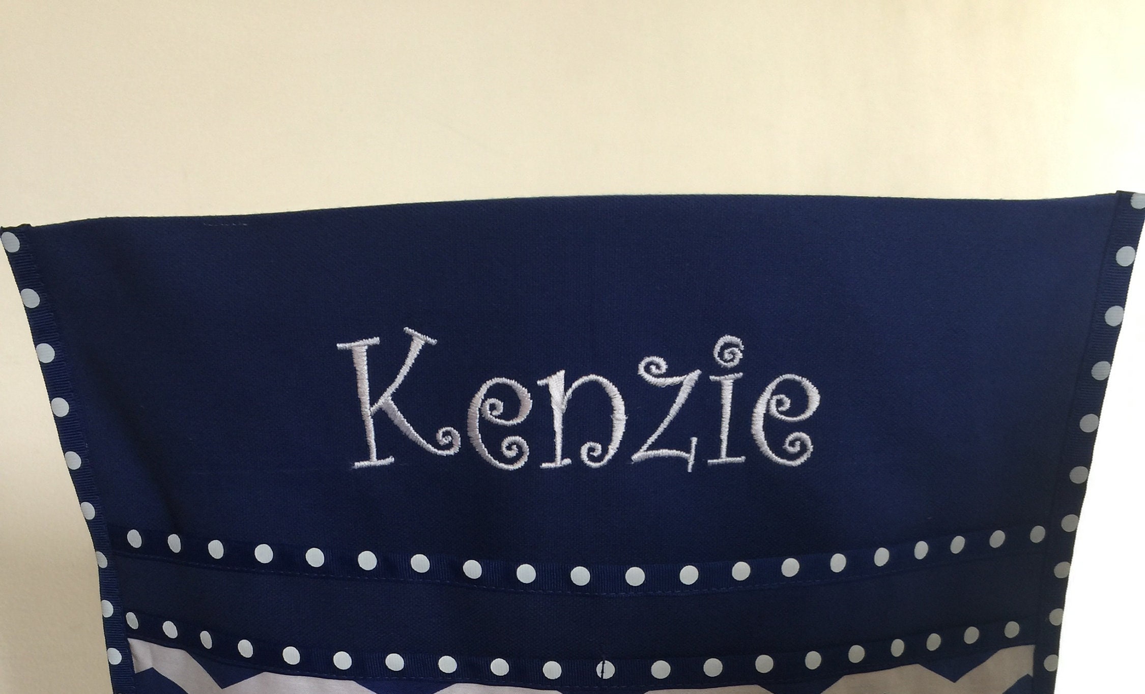 Monogramming for Seat Pockets