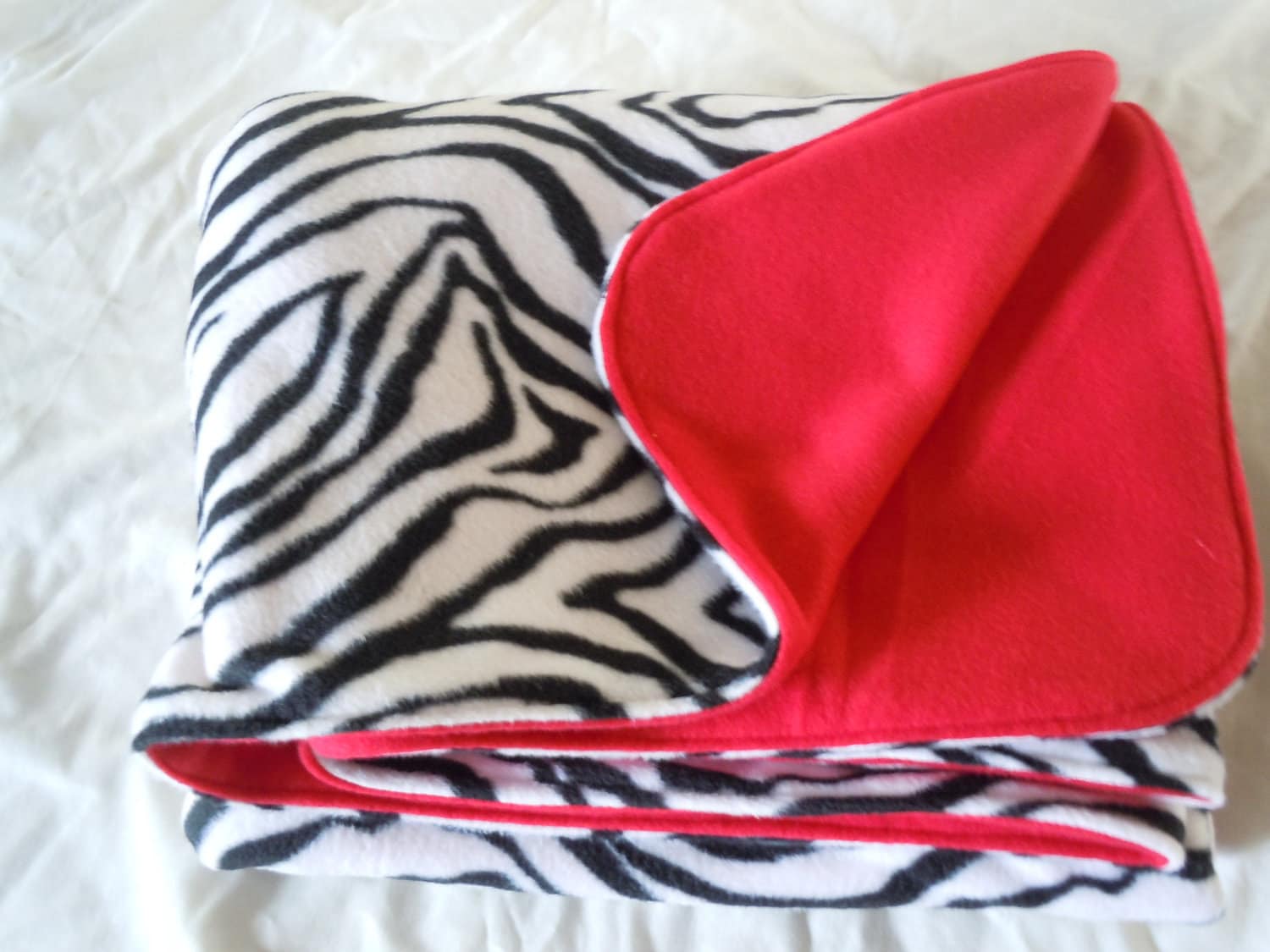 Zebra Fleece Blanket