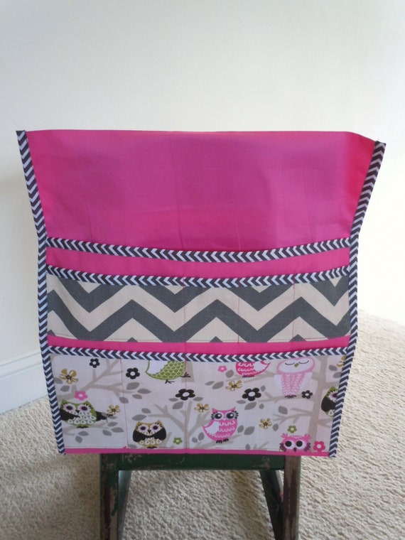 Owl Chevron Deluxe Seat Sack No Monogram