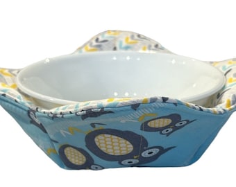 Reversible Bowl Cozy- Búhos