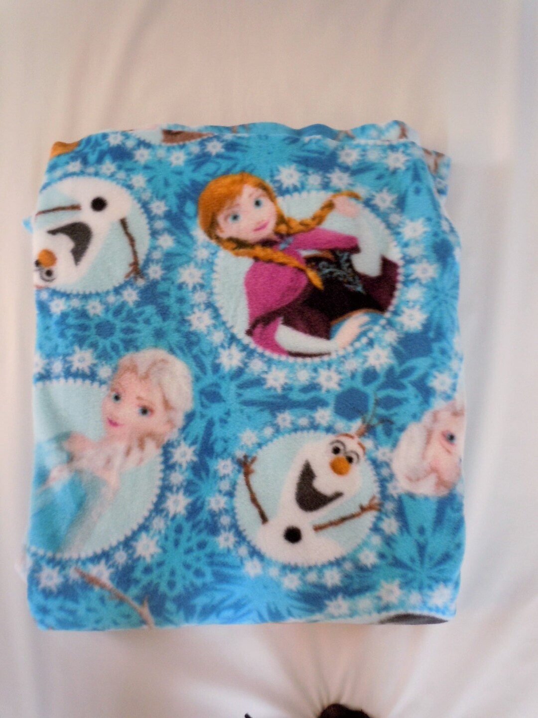 Frozen Blue Fleece Blanket Extra Large Etsy Canada