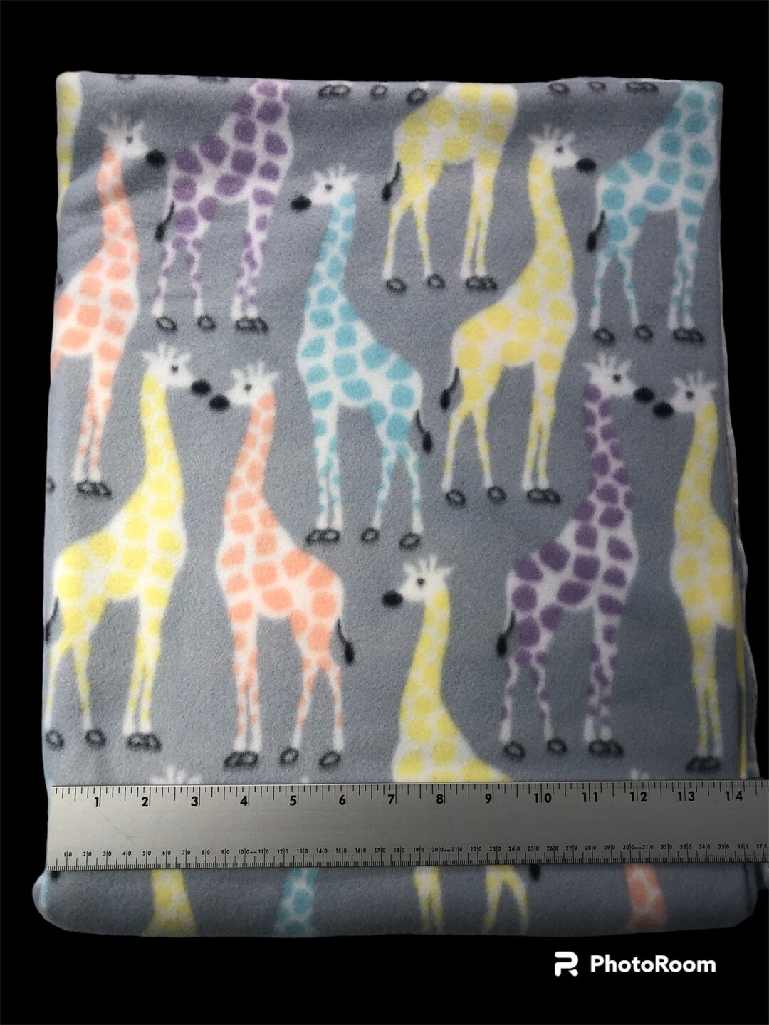 Pastel Giraffe Fleece Blanket- Extra Large - Etsy