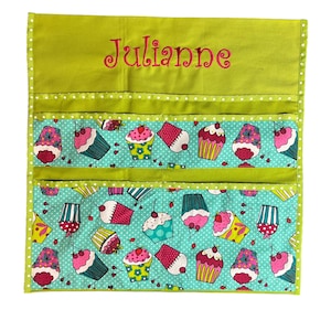 Cupcakes Deluxe Seat Pocket with Personalization