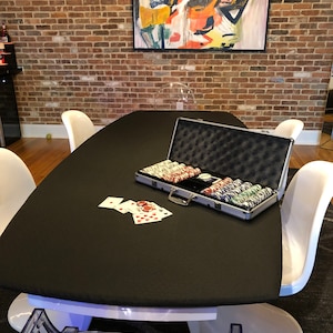 Cubierta de mesa de tela rápida no adecuada: ¡hecha a medida para adaptarse a su mesa!