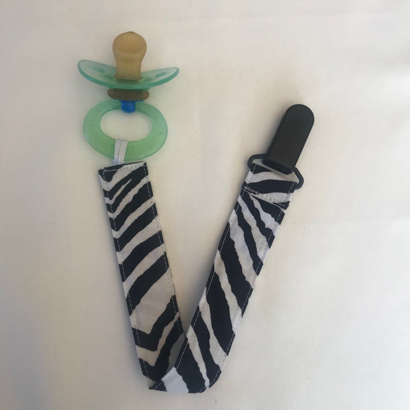 Zebra Pacifier Clip - Etsy