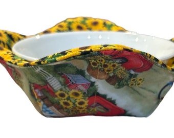 Reversible Bowl Cozy- Girasoles