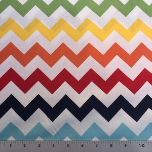 Riley Blake Rainbow Chevron