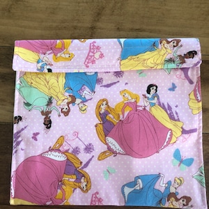 Disney Princesses - Reusable Snack & Sandwich Bags