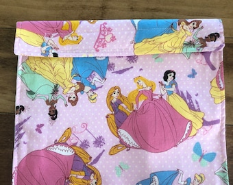 Disney Prinsessen - Herbruikbare Snack & Sandwichzakjes