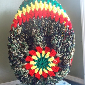 Mandela slouchy hat PDF Crochet slouchy hat pattern chunky crochet pattern201