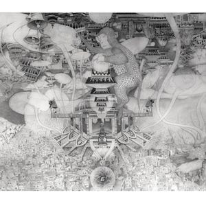 KATHMANDU NEPAL SKETCH