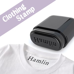 Customize Clothing Stamp With Name, Clothing Label Stamp, Personalized Name Stamps,  Name Stamp Personalization
