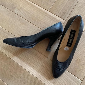 Vintage Faux Snake Leather Pumps – Sidonie Larizzi Paris – Size 39.5 FR / Approx. US 9.5