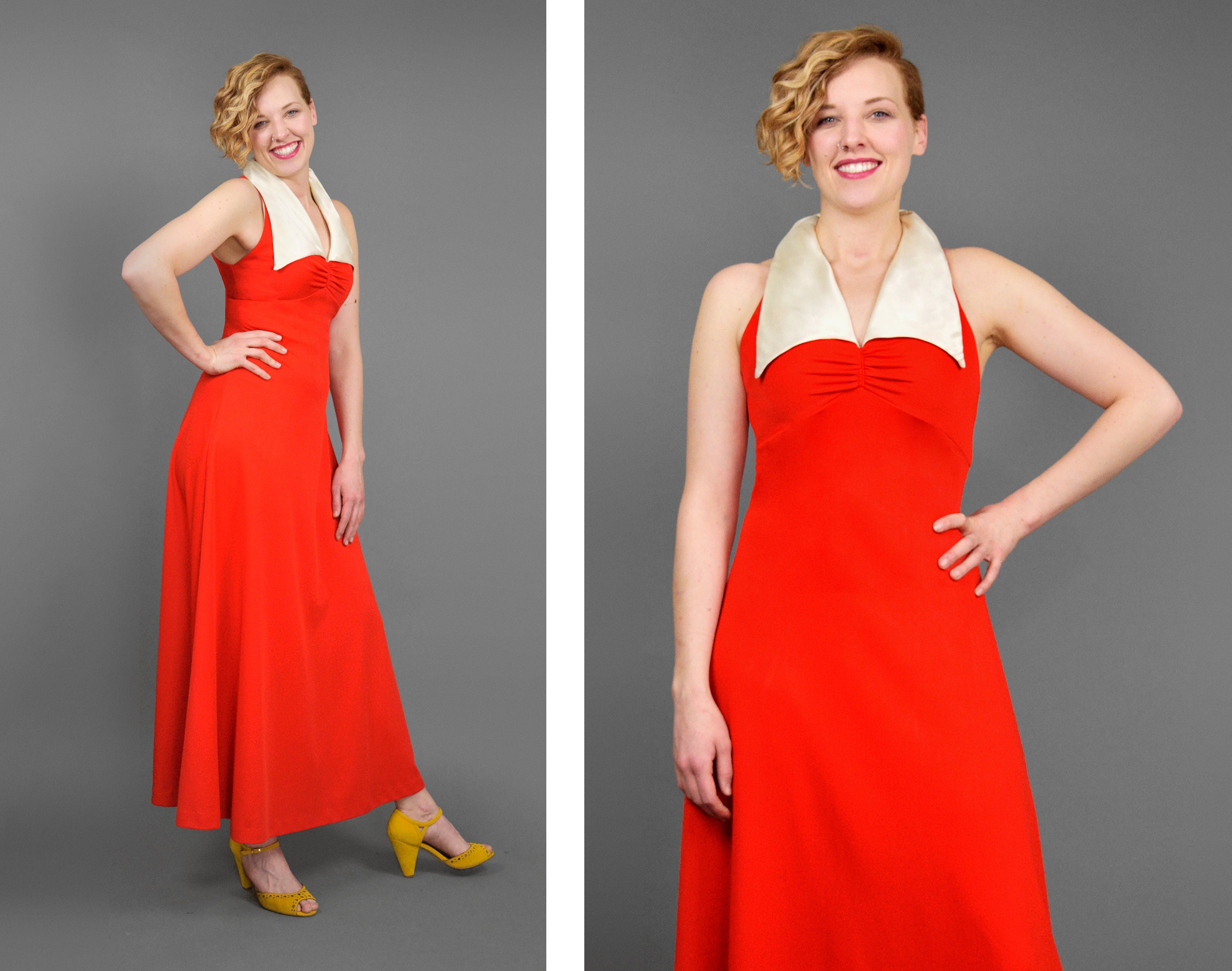 red maxi dress formal