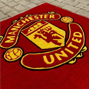 Tapis Manchester United - Tapis De Sol Officiel Club 50x80cm Pour Chambre Ou Salle De Bain