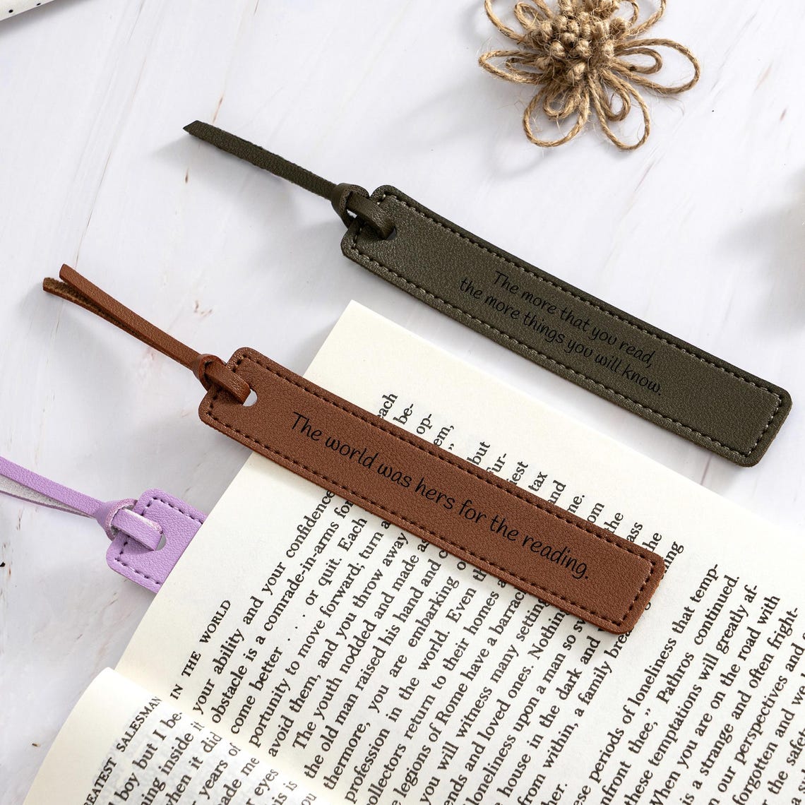 Engraved Bookmark, Custom Text Bookmark, Graduation Gift for Men or ...