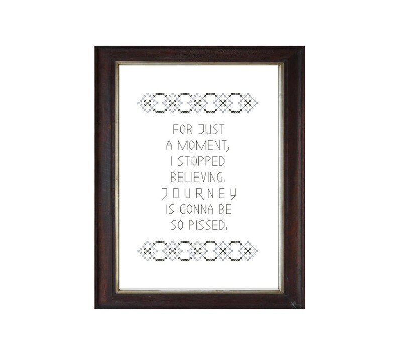 PDF PATTERN: JOURNEY funny cross stitch pattern digital download image 2