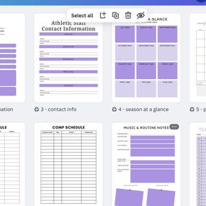 Cheerleading Coach Planner
