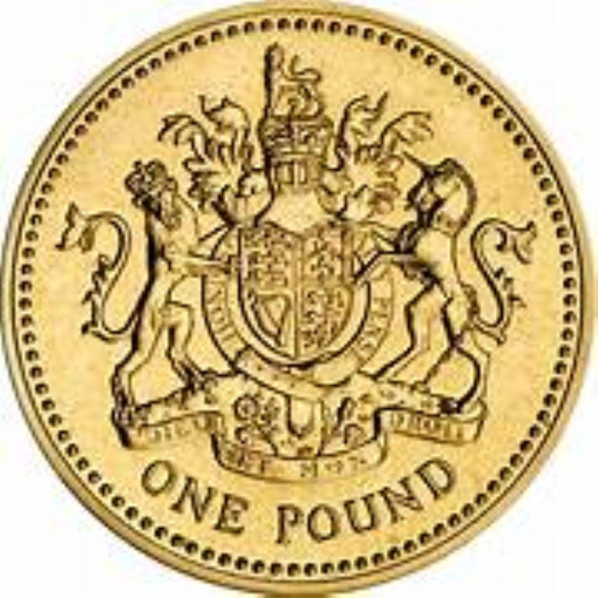 1987 1 pound coin - Etsy 日本