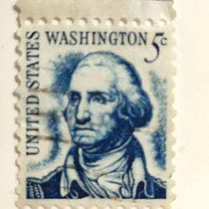 Washington 5 cent blue stamp - Etsy 日本