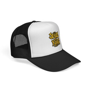 Jesus is King trucker cap, jesus hat, religious hat, Christian fashion,