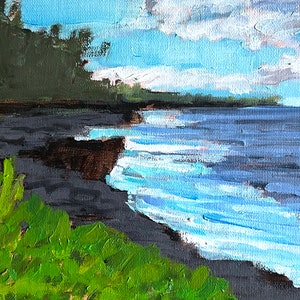 Hawaii Beach Painting, Keaau image 1