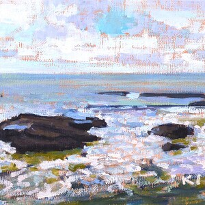 San Diego Landscape Painting, Bay from Liberty Station image 6