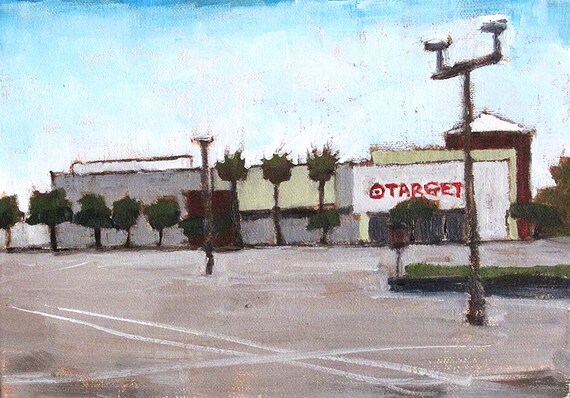 mission valley target store original oil painting etsy