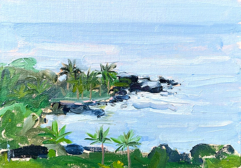 Hawaii Beach Painting, Keaau image 3