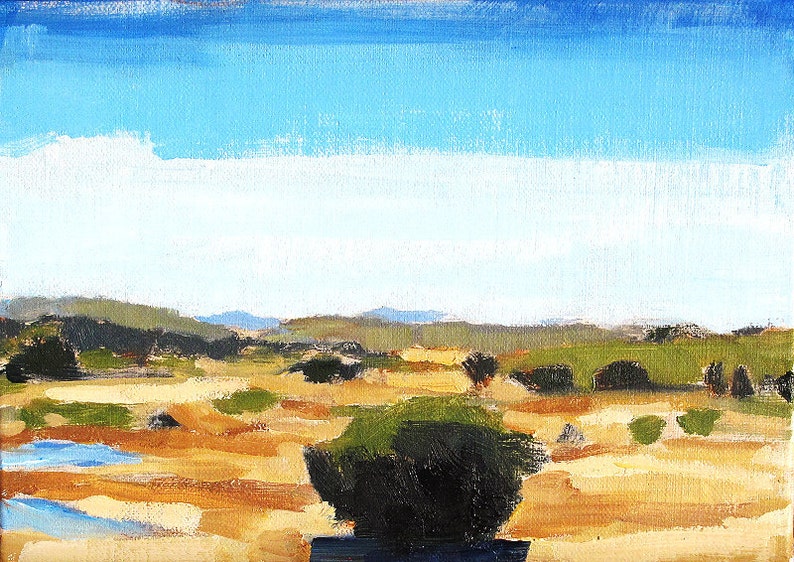 Laguna Canyon, California landscape painting image 4