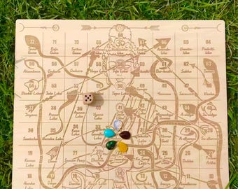 Leela Wooden Board Game Set of Spiritual Cosmic Self Discovery
