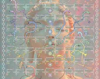 Leela Game Board in Russian and Sanskrit (Digital Download)
