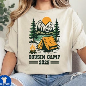 Cousin Camp Shirts, Camping Tees for Family, Friends Shirt, Matching Men Kids Women Boys Girls Crew, Lake Trip, Mountain Trip Group Shirt