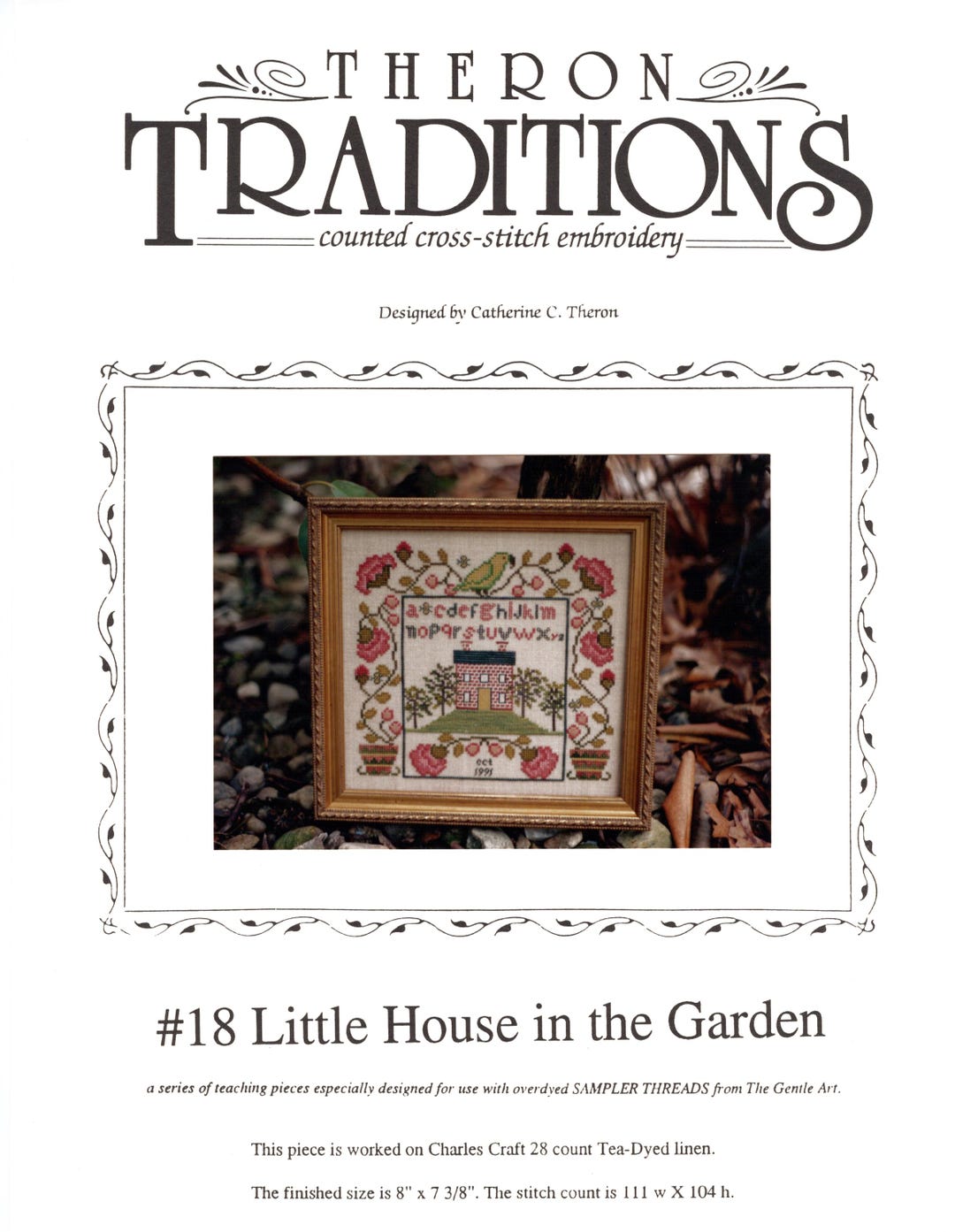 Little House in the Garden Cross Stitch by Catherine C. Theron