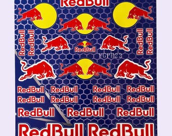 Red Bull Hochwertige Rennsport-Vinyl-Aufkleber, wasserfest