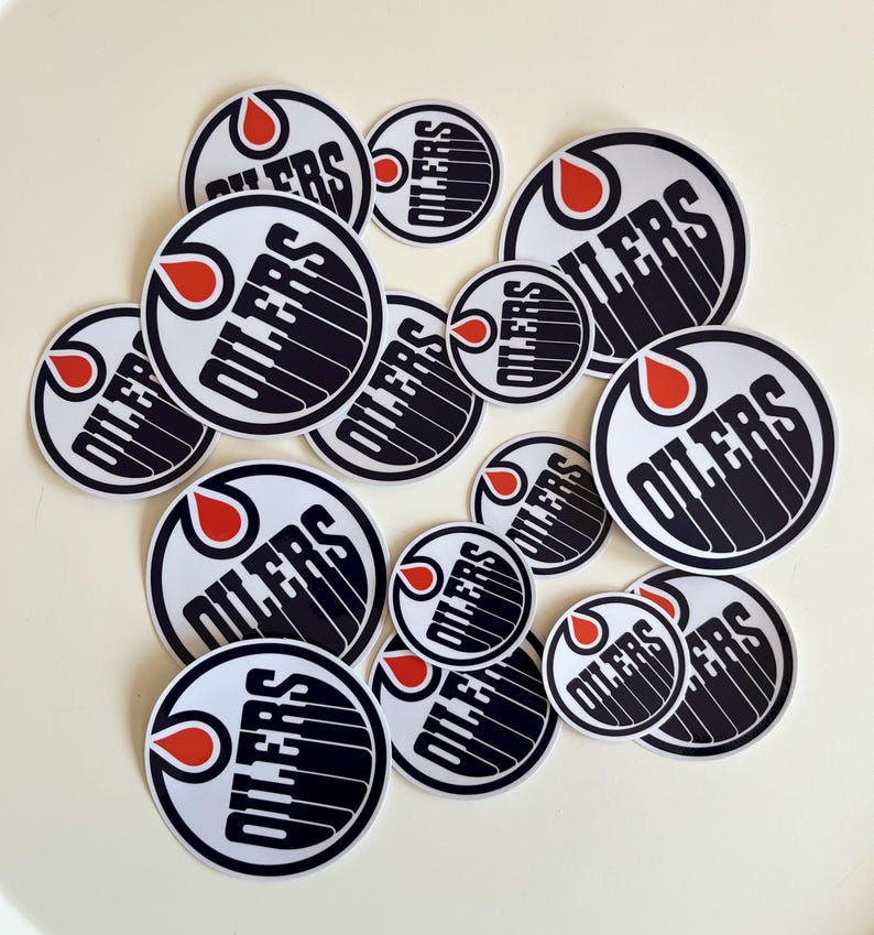 Edmonton Hockey Fan Sticker | 3M Glossy Waterproof Vinyl | Oilers ...