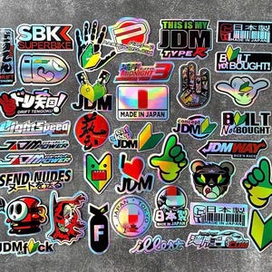 JDM Holographic Random Stickers (No Duplicated)