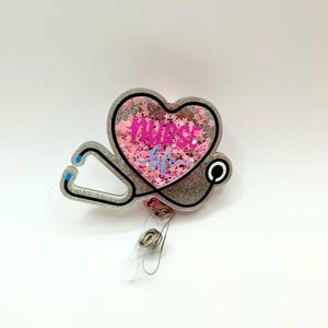 Nurse Life Shaker Badge Reel