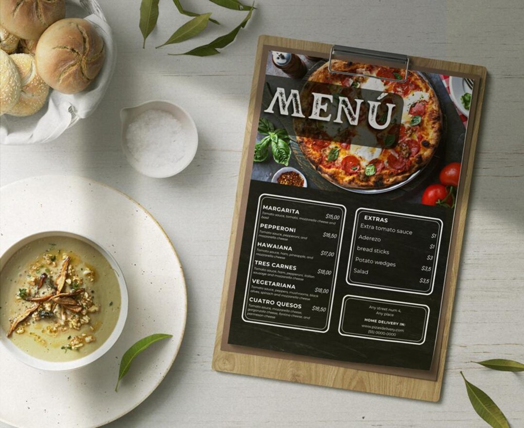 Editable Pizza Menu.pdf Editable Pizza Menu Template, Rustic Italian Restaurant Menu, Canva ...