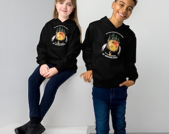 Ancestors Drum is the Heartbeat of the EarthTurtle Island  Kids fleece hoodie