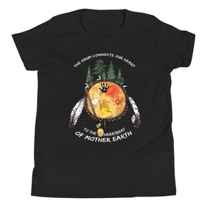 Youth Ancestors The Drum Is The Heartbeat of the Earth Turtle Island T-Shirt