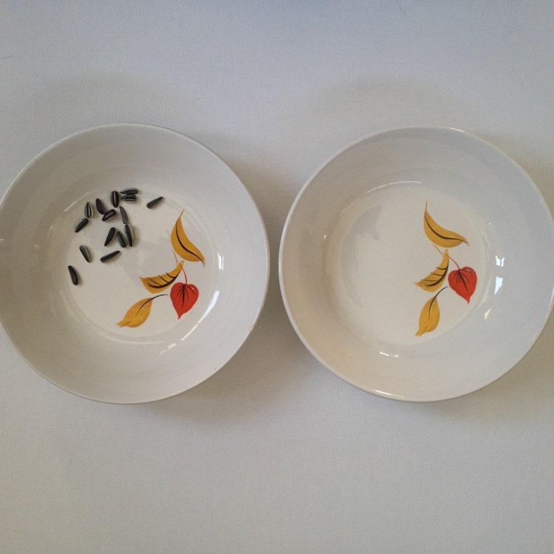 Salem Mandarin two midcentury bowls