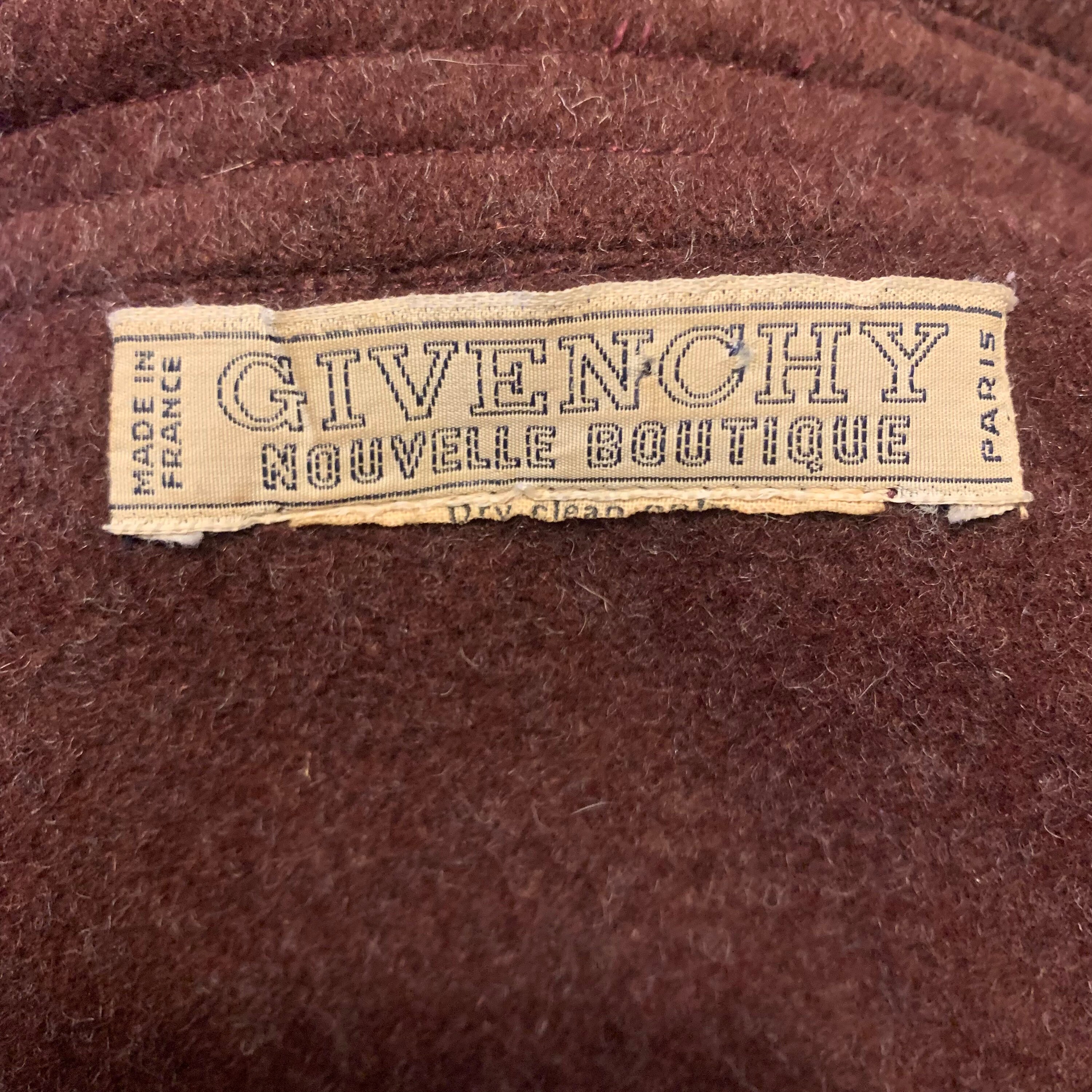 Vintage Givenchy Nouvelle Boutique Wool Coat 1970s - Etsy