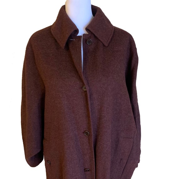 Vintage Givenchy Nouvelle Boutique Wool Coat 1970… - image 1