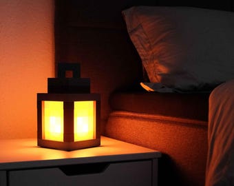 Minecraft-Inspired Full Size Lantern LED Lamp – Night Light for Gamers & Kids - Large lamp