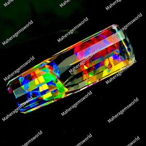 95Ct Mystic Opal Pencil Gemstone, Rainbow Fire Fantasy Cut Loose Stone for Jewelry Making