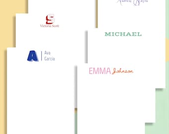 Personalized Monogram Notepad - Office Notepad, Modern Name Notepad, Teacher Stationery, Custom Gift, Business Gift, Grad Gift, Housewarming