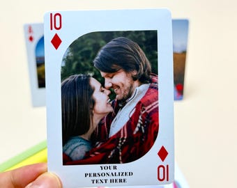 Custom Playing Cards with Photo – Personalized Deck - Anniversary Photo Playing Cards - Gift for Couples, Family, or Friends - Wedding Gift