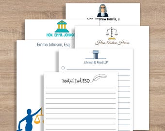 Professional Legal Notepad – Custom Legal Stationery - Attorney Office Stationery - Law Office Gift for Lawyer, Judge, or Legal Assistant