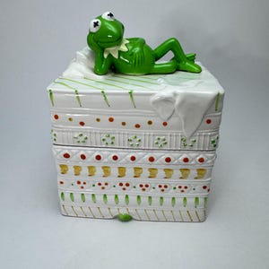 Kermit the Frog Cookie Jar - Etsy